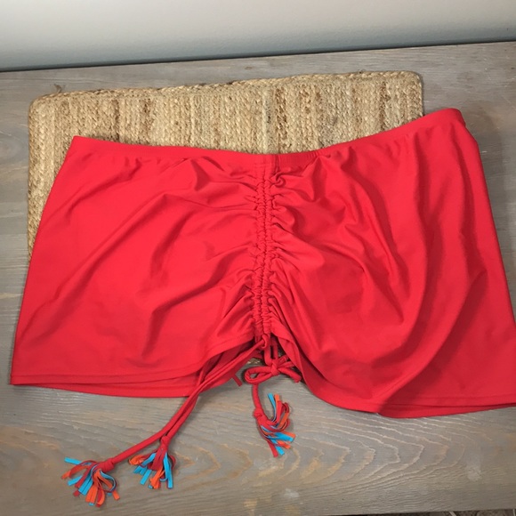 🌴 Swim by Cacique (NWT) 🌴…Women’s 24…Red Swim Bottoms/Skort! - Picture 3 of 13